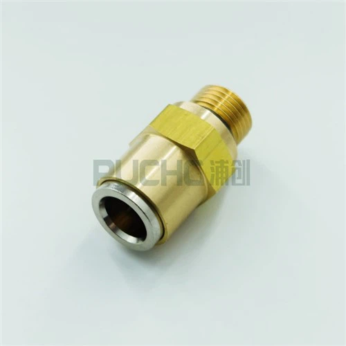 Vīriešu diegu metriskā caurule Norgren taisni savienojumi Analogā